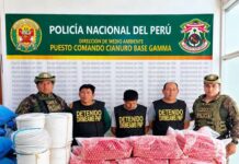 La Libertad: Policía detiene a tres hombres e incauta más de 1,500 explosivos en Pataz